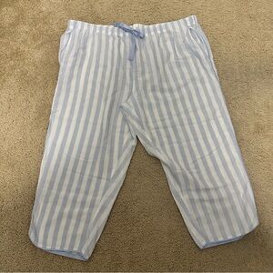 Stars‎ Above Crop Striped Blue Pajama PJ Lounge Pants Size XXL VGUC